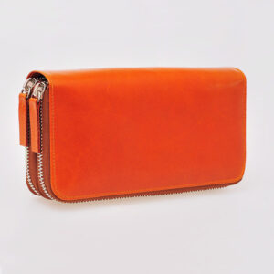 Orange Leather Wallet