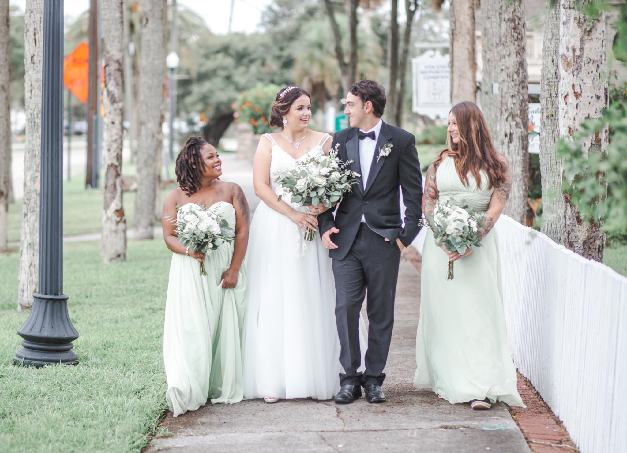 Hanging With Bridesmaids Photo Shoot